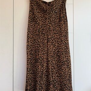 NWT Madewell Brown Leopard Print Maxi Skirt